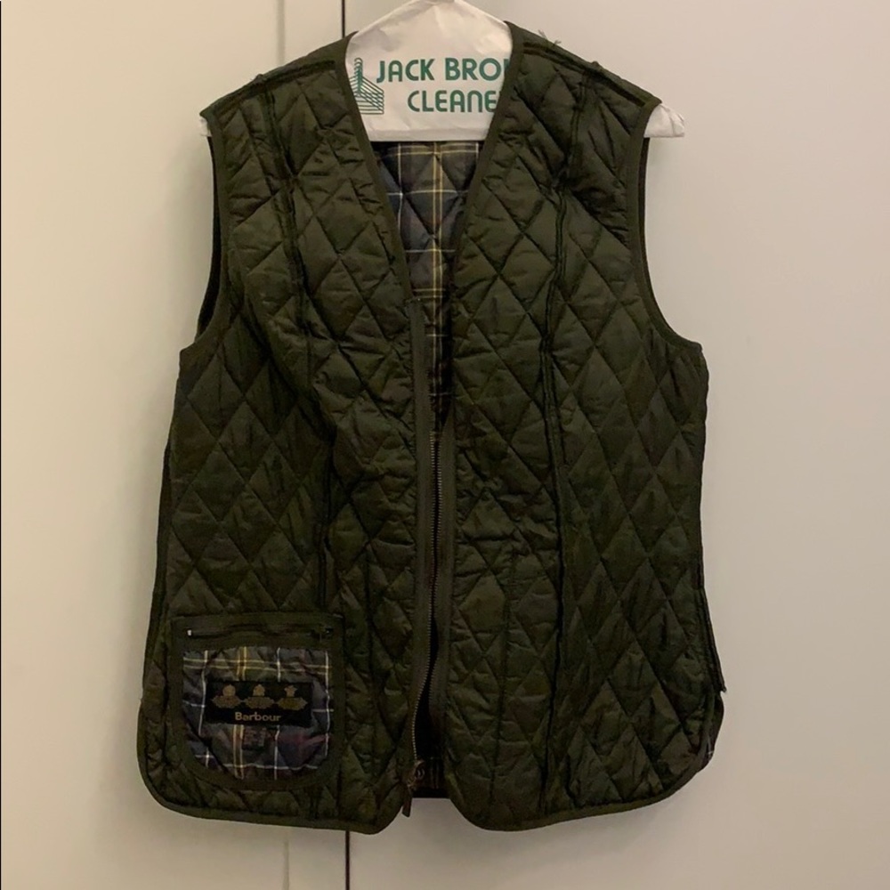 Barbour diamond quilted vest/liner